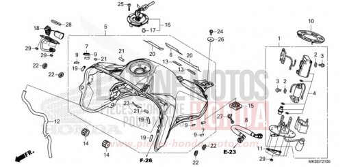 KRAFTSTOFFTANK/KRAFTSTOFFPUMPE (1) CRF1100AM de 2021